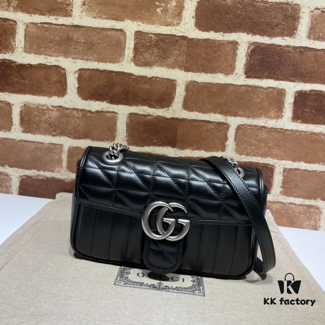 693091fb6e68136f4d9a9c12 GUCCI New Arrival Cabinet Quality, Top Original Single Item, Real Product Photos, Model No. 446744 Kriss Cross Check, Size W23xH14xD6cm, In Stock and Ready to Ship