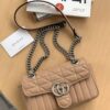 693092026e68136f4d9a9c1c GUCCI New Arrival Cabinet Quality, Top Original Single Item, Actual Photos, Model No. 446744 Rose Beige Checkered Pattern, Size W23xH14xD6cm, In Stock Ready to Ship