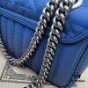 693092096e68136f4d9a9c29 GUCCI New Arrival Cabinet Quality, Top Original Single Item, Real Photo, Model No. 446744 Blue Leather Checkered Pattern, Size W23xH14xD6cm, In Stock