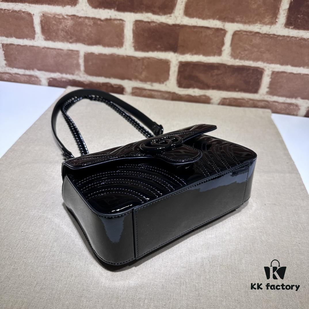 6930920b6e68136f4d9a9c2d GUCCI New Arrival Cabinet Quality, Top Original Single Item, Real Photo, Model No. 446744 Coated Leather, Size W23xH14xD6cm In Stock