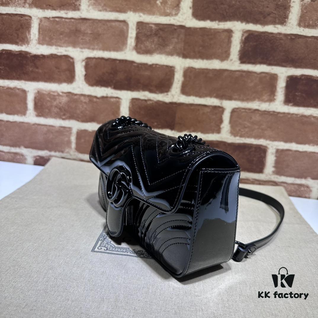 6930920c6e68136f4d9a9c2e GUCCI New Arrival Cabinet Quality, Top Original Single Item, Real Photo, Model No. 446744 Coated Leather, Size W23xH14xD6cm In Stock