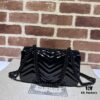 6930920f6e68136f4d9a9c33 GUCCI New Arrival Cabinet Quality, Top Original Single Item, Real Photo, Model No. 446744 Coated Leather, Size W23xH14xD6cm In Stock