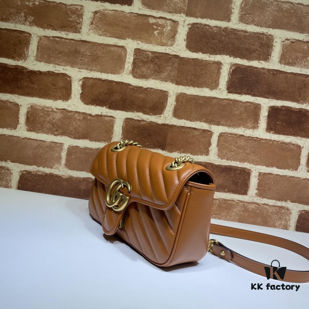693092146e68136f4d9a9c3d GUCCI New Arrival High-Quality Authentic Stock, Top-Tier Original Order Item, Real Product Photos! 446744 Brown, Size: 23cm W x 14cm H x 6cm D, In Stock Ready to Ship