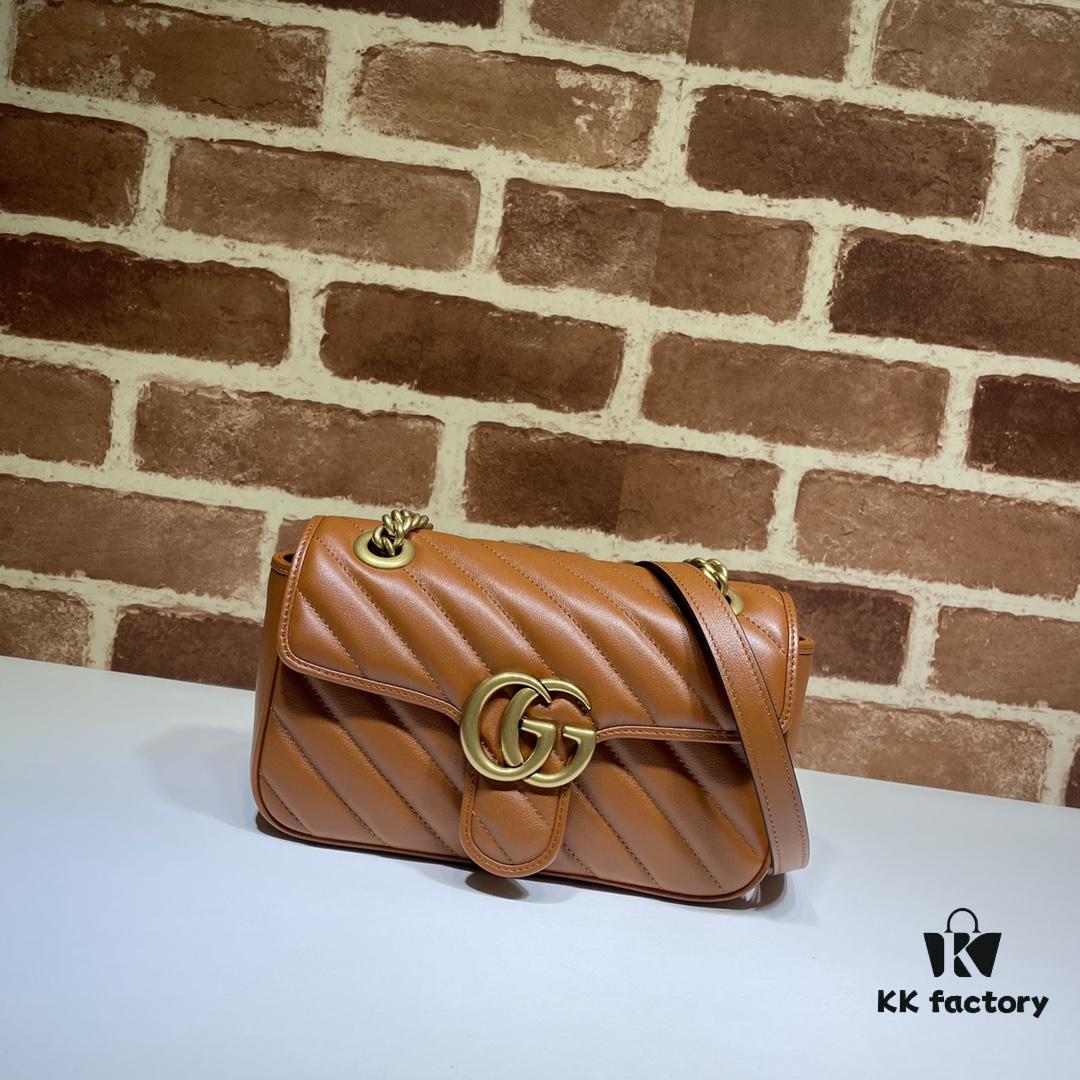 693092146e68136f4d9a9c3e GUCCI New Arrival High-Quality Authentic Stock, Top-Tier Original Order Item, Real Product Photos! 446744 Brown, Size: 23cm W x 14cm H x 6cm D, In Stock Ready to Ship