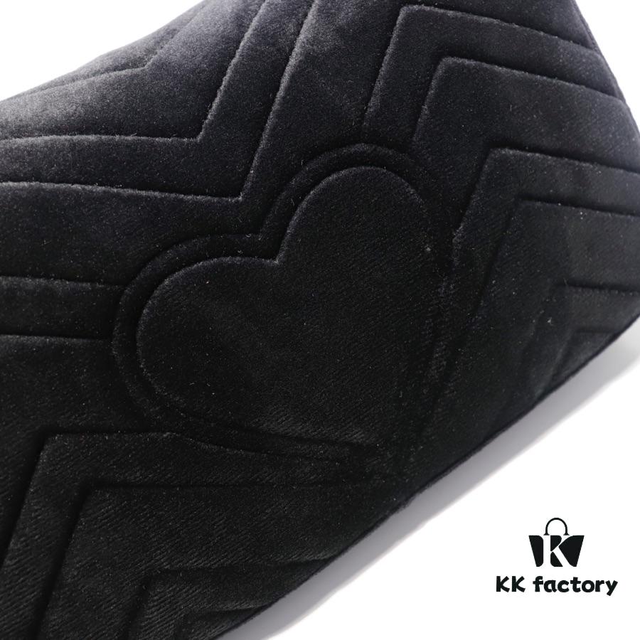 693092146e68136f4d9a9c3f GUCCI New Arrival Cabinet Quality, Top Original Single Item, Actual Photos, Model No. 446744 Grey Velvet, Size W23xH14xD6cm, In Stock