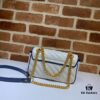 6930921a6e68136f4d9a9c48 GUCCI New Arrival High-Quality Authentic Stock, Top-Tier Original Order Item, Real Photo! White and Blue 446744, Size: 23 x 14 x 6 cm