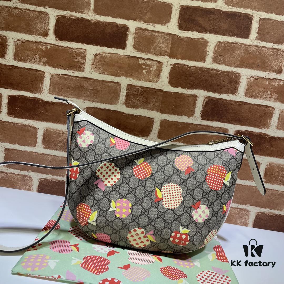 6930921f6e68136f4d9a9c52 GUCCI New Arrival High-Quality Original Single Item, Real Photo, Model No.: 598125 Apple Design, Size: 30 x 22 x 5.5 cm, In Stock