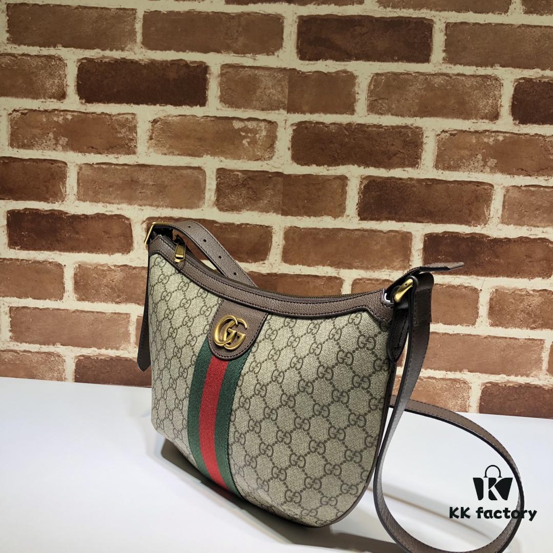 693092246e68136f4d9a9c59 GUCCI New Arrival High-Quality Original Single Item, Real Photo, Model No.: 598125 Coffee PVC, Size: 30 x 22 x 5.5 cm, In Stock