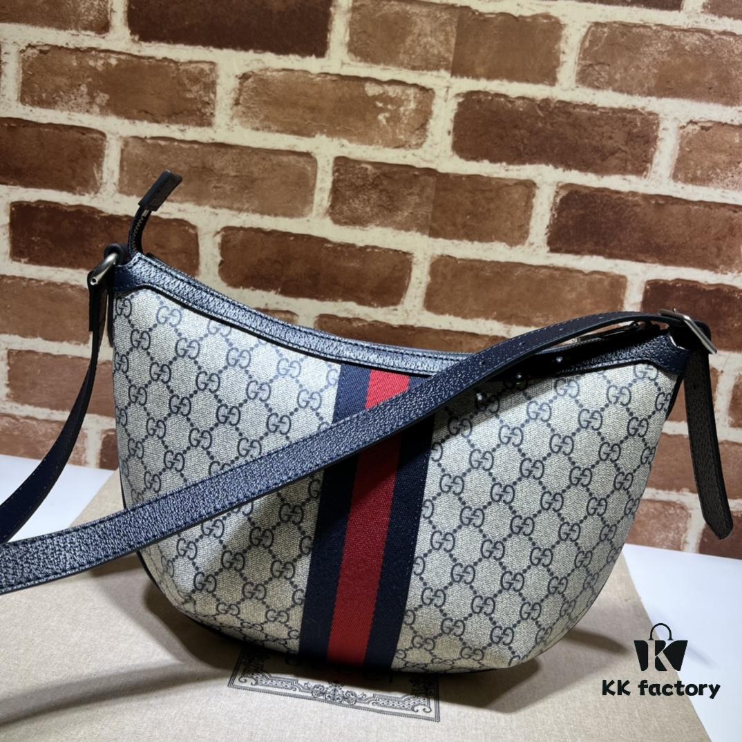 6930922a6e68136f4d9a9c66 GUCCI New Arrival Cabinet Quality, Top-Grade Original Order Item, Model No.: 598125 Blue Rubber Blue Leather, Size: 30 x 22 x 5.5 cm, In Stock