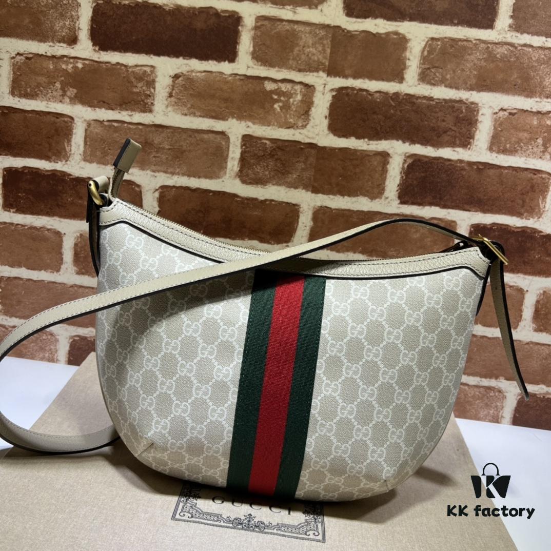 6930922b6e68136f4d9a9c69 GUCCI New Arrival High-Quality Authentic Stock, Item No. 598125 Beige Rubber Oats Design, Size: 30 x 22 x 5.5 cm