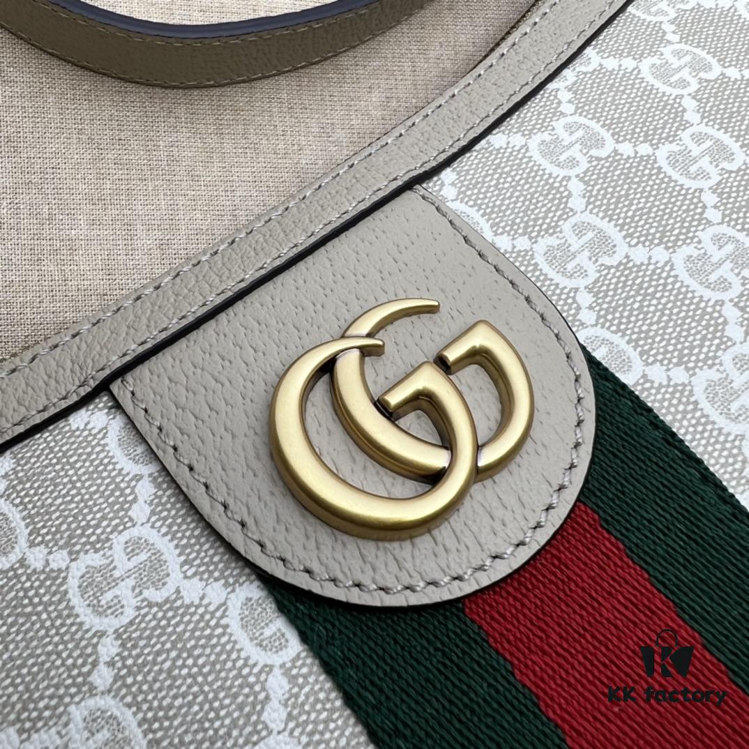6930922e6e68136f4d9a9c6a GUCCI New Arrival High-Quality Authentic Stock, Item No. 598125 Beige Rubber Oats Design, Size: 30 x 22 x 5.5 cm