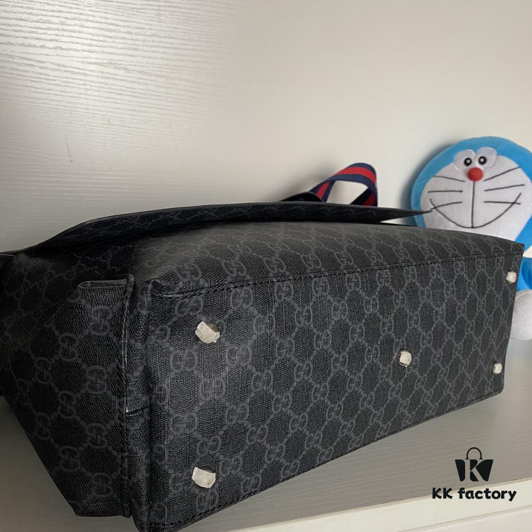 6930922f6e68136f4d9a9c6c GUCCI Popular Mommy Diaper Bag Model 211131 Black Size 44×28×14cm