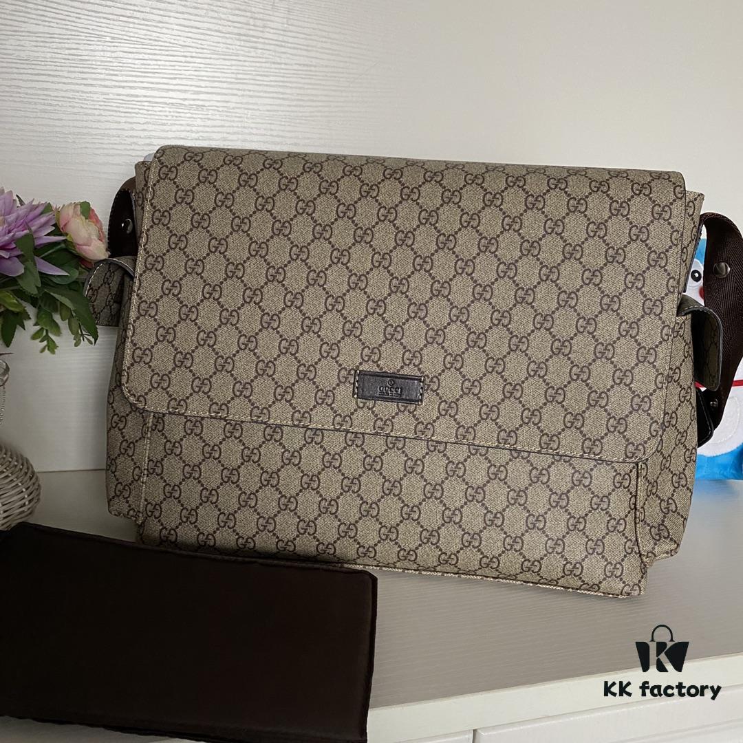 GUCCI Large Mommy Diaper Bag Model 211131 Brown