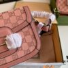 6930924e6e68136f4d9a9ca3 Small (Foldable Box) Size: 21×15 (Small) Gucci New Pink 1955 Horsebit Saddle Bag 💕