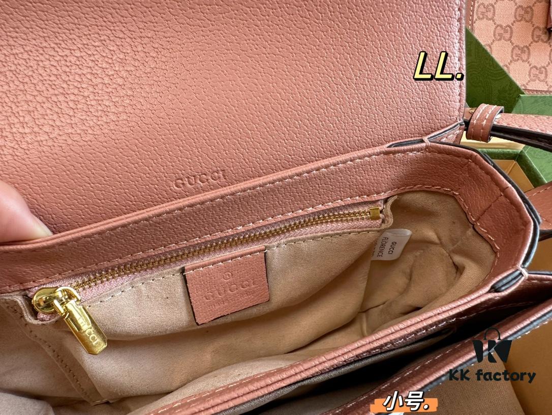 693092536e68136f4d9a9caa Small (Foldable Box) Size: 21×15 (Small) Gucci New Pink 1955 Horsebit Saddle Bag 💕