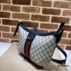 693092536e68136f4d9a9cab GUCCI New Arrival Cabinet Quality, Top-Grade Original Order Item, Model No.: 598125 Blue Rubber Blue Leather, Size: 30 x 22 x 5.5 cm, In Stock