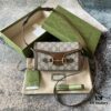 6930926a6e68136f4d9a9ccf Gucci 1955 Horsebit Mini Bag in Beige and Ebony GG Supreme Canvas