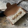 6930926e6e68136f4d9a9cd5 Gucci 1955 Horsebit Mini Bag in Beige and Ebony GG Supreme Canvas