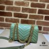 6930927f6e68136f4d9a9ced GUCCI High-End Original Stock, Counter Quality, Real Photo! Model No. 446744 Light Green, Size: 23x14x6 cm