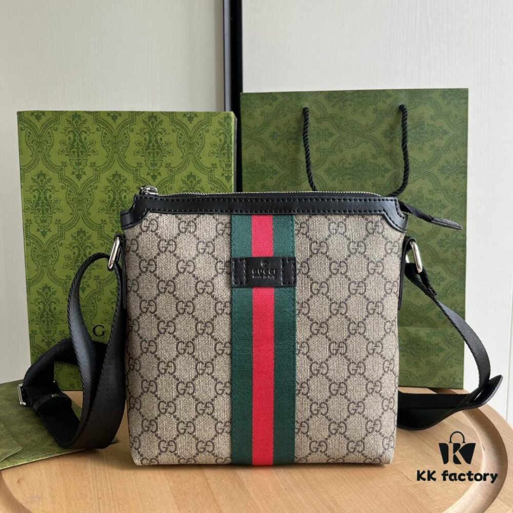 6930928a6e68136f4d9a9cfc Gucci GG Ophidia Print Series Men's Crossbody Bag Small Size 471454