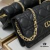 693092bc6e68136f4d9a9d4b New Dior Caro Chain Bag in White Soft Calfskin with Box
