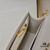 New Dior Caro Chain Bag in White Calfskin with Box