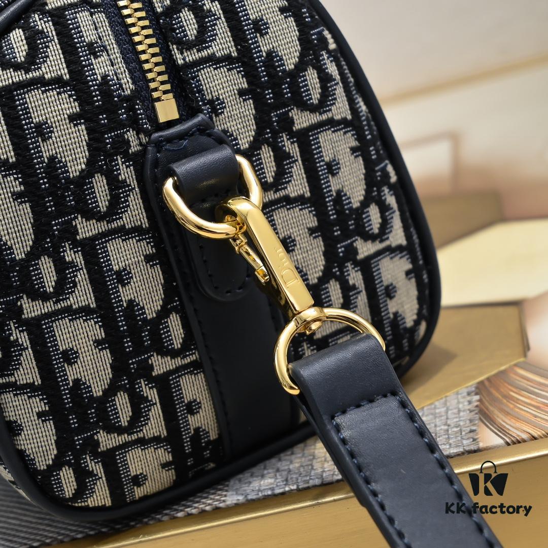 Dior Groove 20.25 Handbag in Blue Oblique Print