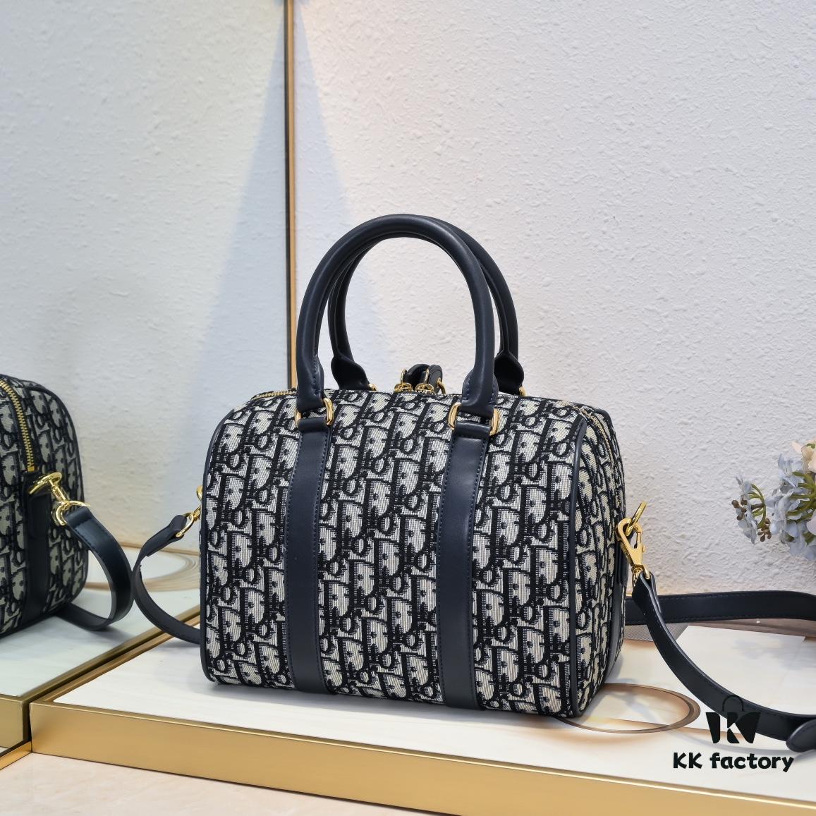 6930932f6e68136f4d9a9dfb Dior Groove .25 Handbag in Blue Oblique Print