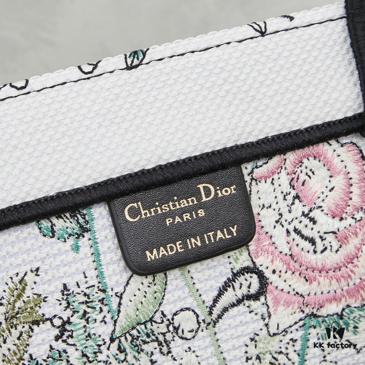 693093796e68136f4d9a9e82 Original Order Embroidered Large Di0r Book Tote
