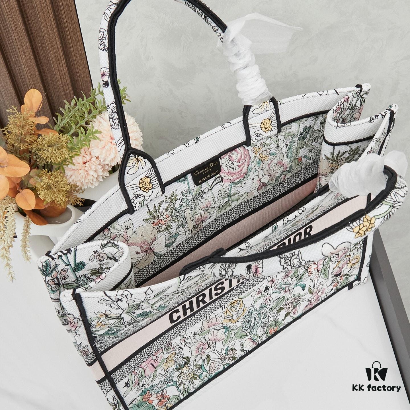 6930937a6e68136f4d9a9e84 Original Order Embroidered Large Di0r Book Tote