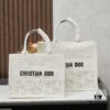 Embroidered Large Size [Di0r Book Tote]