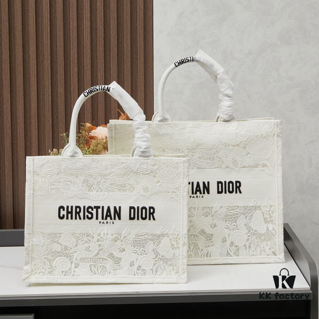Embroidered Large Size [Di0r Book Tote]