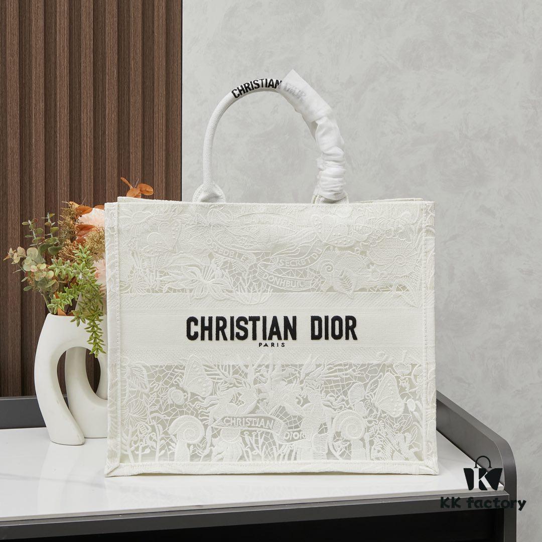 Embroidered Large Size [Di0r Book Tote]