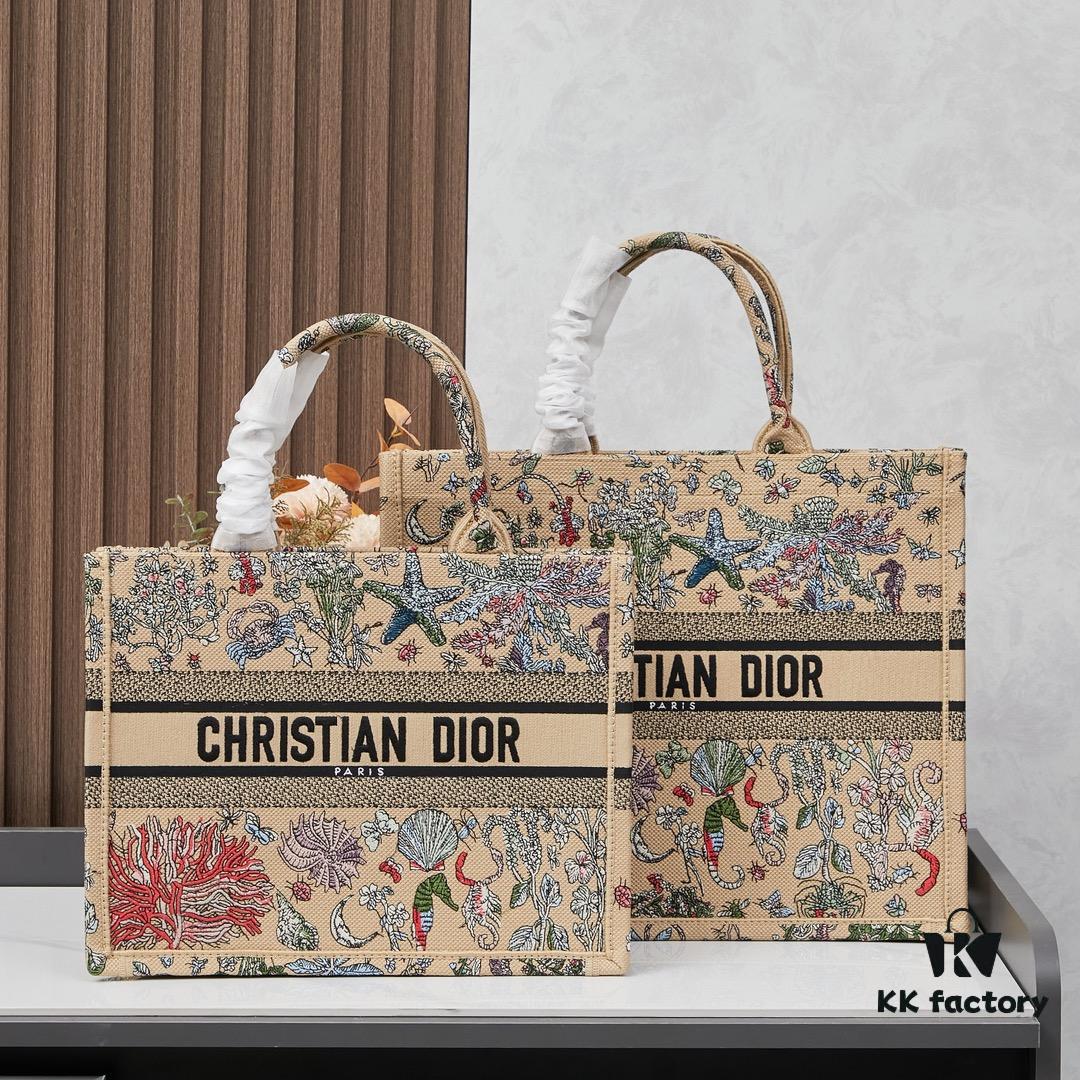 Embroidered Large Size [Di0r Book Tote]