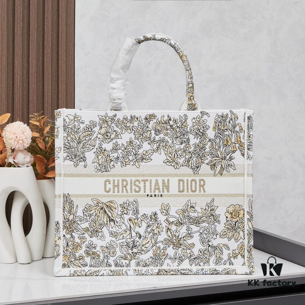 693093a86e68136f4d9a9ed9 Original Order Embroidered Large Di0r Book Tote