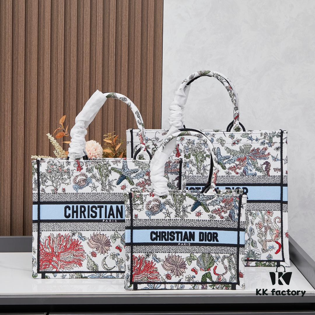 Original Order Embroidered Medium Di0r Book Tote