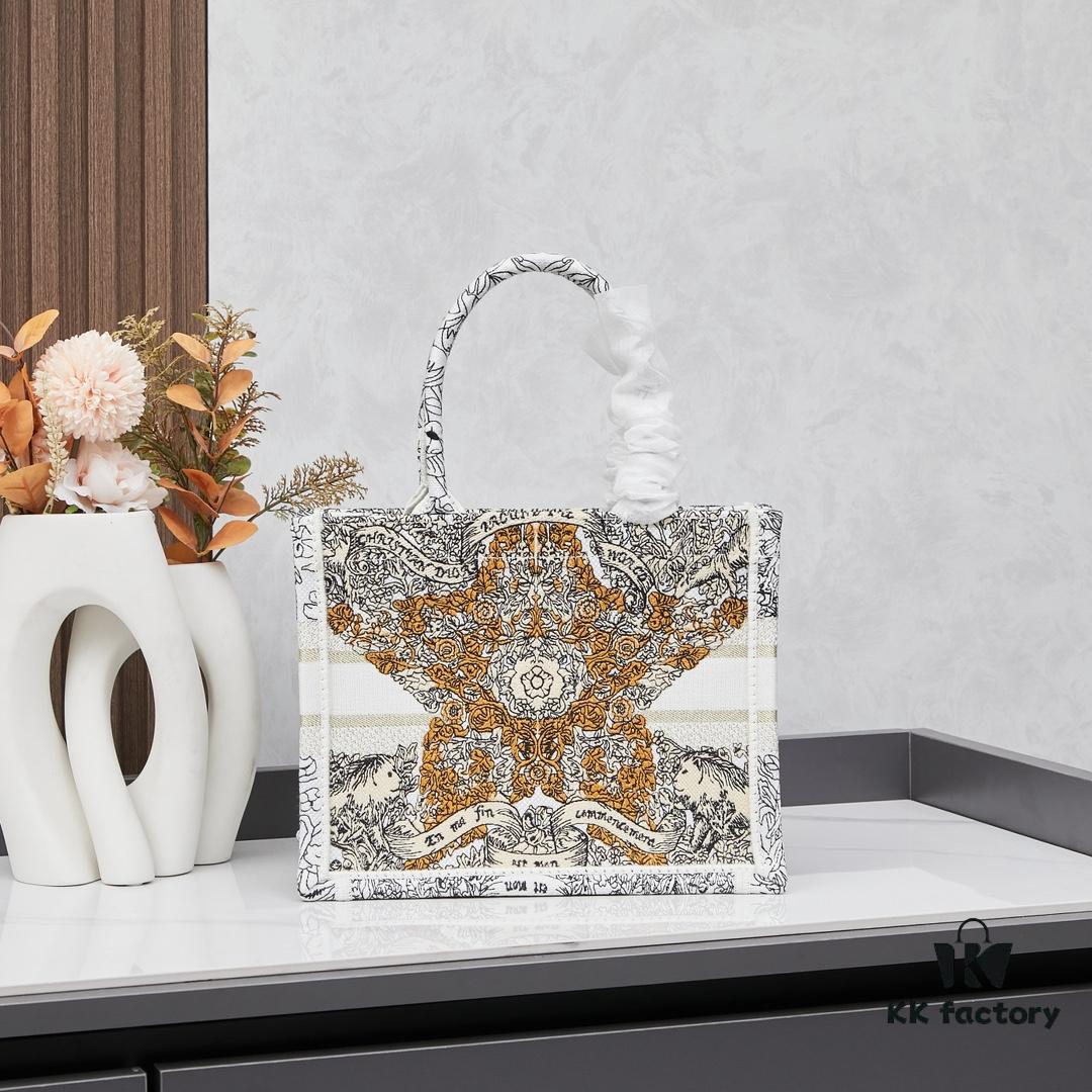693093e46e68136f4d9a9f40 Book Tote Bag with Embroidered Small Size 26.5cm