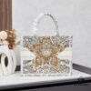 Original Order Embroidered Medium [Di0r Book Tote]
