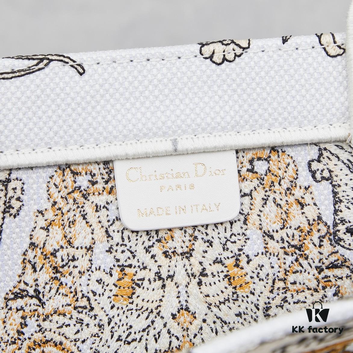 693093f06e68136f4d9a9f58 Embroidered Large Di0r Book Tote (Original Order)