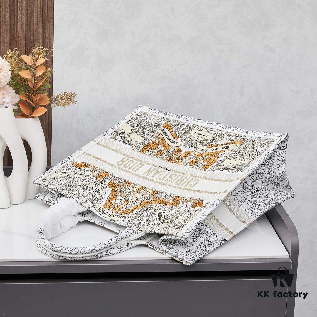 693093f16e68136f4d9a9f59 Embroidered Large Di0r Book Tote (Original Order)