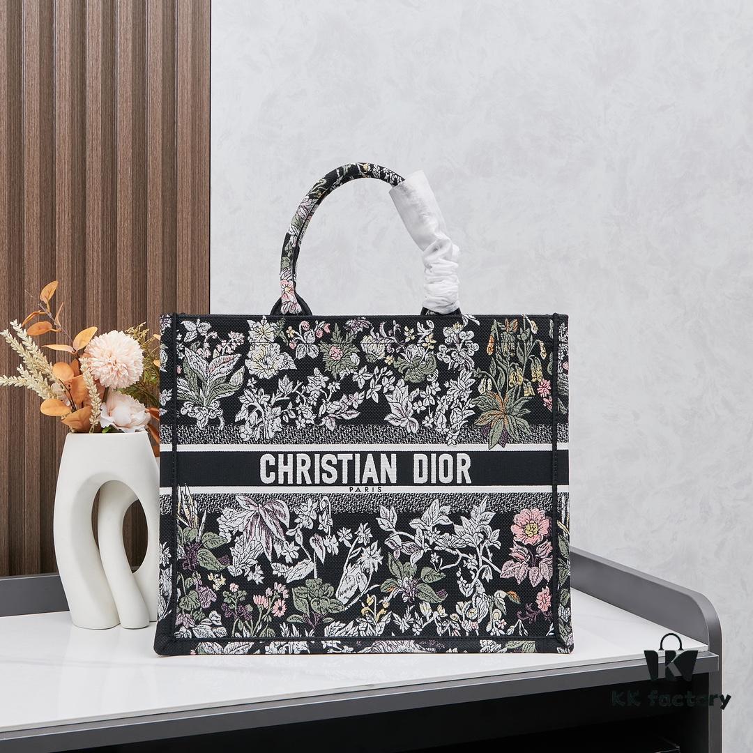 Embroidered Large Size [Di0r Book Tote]