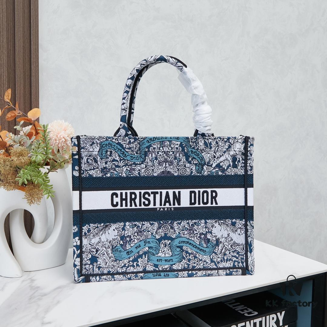 693094156e68136f4d9a9fa1 Original Order Embroidered Medium Di0r Book Tote