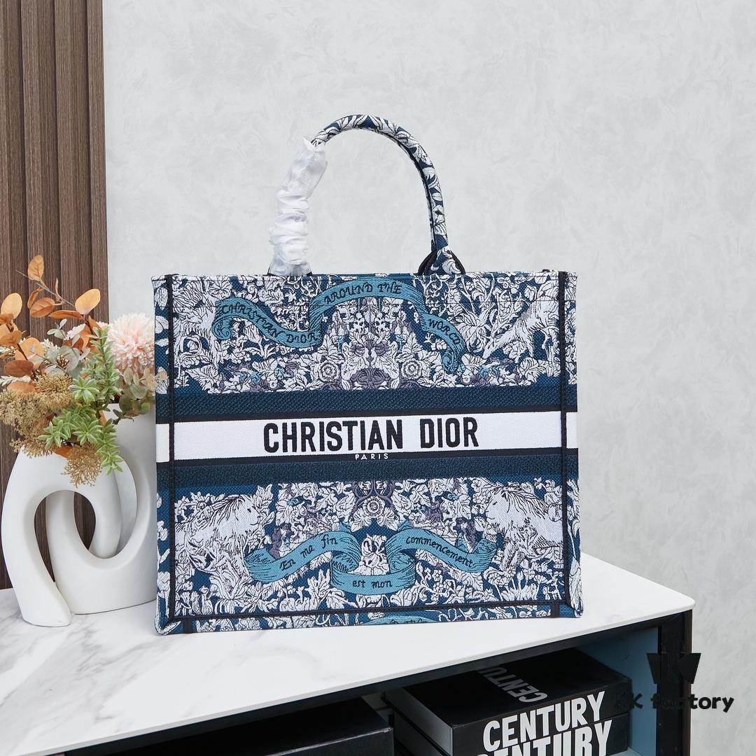 Original Order Embroidered Large Di0r Book Tote