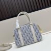 693094486e68136f4d9aa004 Small D-Vibe Bowling Bag in Blue Oblique Print