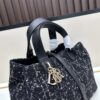 693094536e68136f4d9aa012 Medium Dior Toujours Bag in Black Calfskin with Cannage Stitching