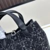 693094536e68136f4d9aa014 Medium Dior Toujours Bag in Black Calfskin with Cannage Stitching