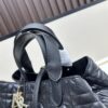 Dior Toujours Medium Bag in Black Calfskin with Cannage Stitching