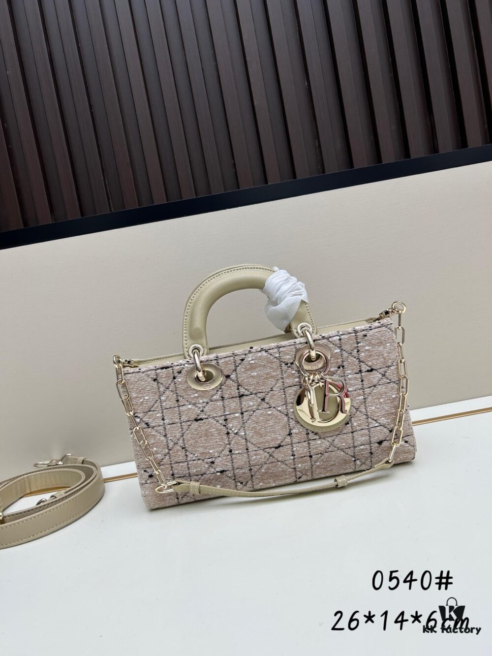 6930946e6e68136f4d9aa041 Dior Lady Bag in Black Houndstooth Canvas with Leather Trim