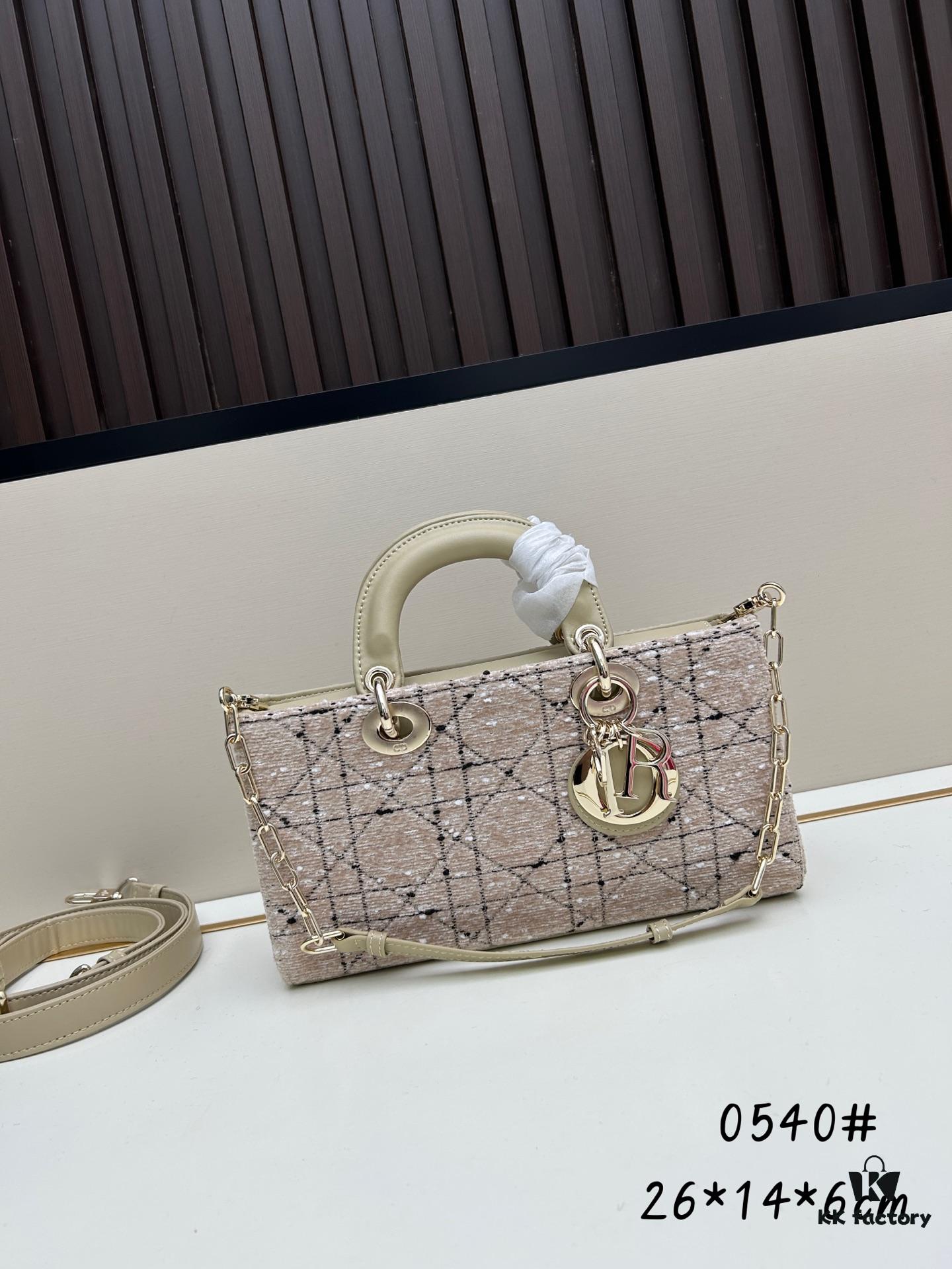6930946e6e68136f4d9aa041 Dior Lady Bag in Black Houndstooth Canvas with Leather Trim