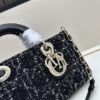 693094716e68136f4d9aa048 Dior Lady Bag in Black Tweed with Box